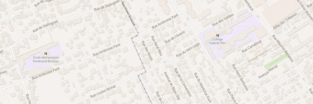 Plan du 3 Rue René Rieu à Bezons