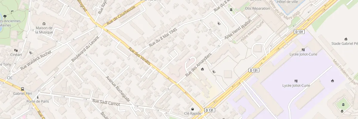 Plan du 17 Rue des Venêts à Nanterre