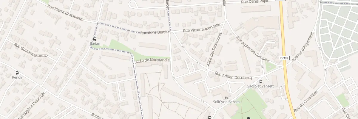 Plan du 4 Av des Sablons à Bezons