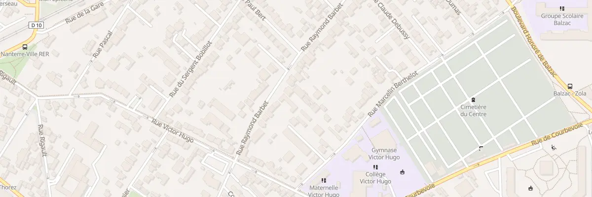 Plan du 102 Rue Raymond Barbet à Nanterre