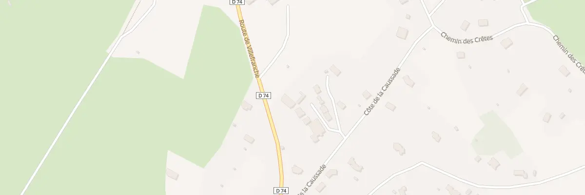 Plan du 86 Rte de Villefranche à Réalmont