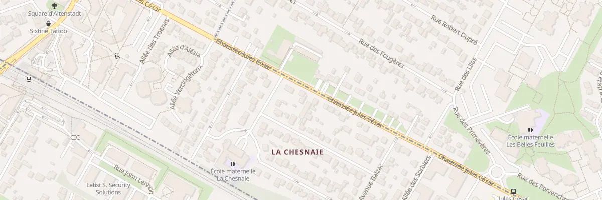 Plan du 91 Chs Jules Cesar à Beauchamp