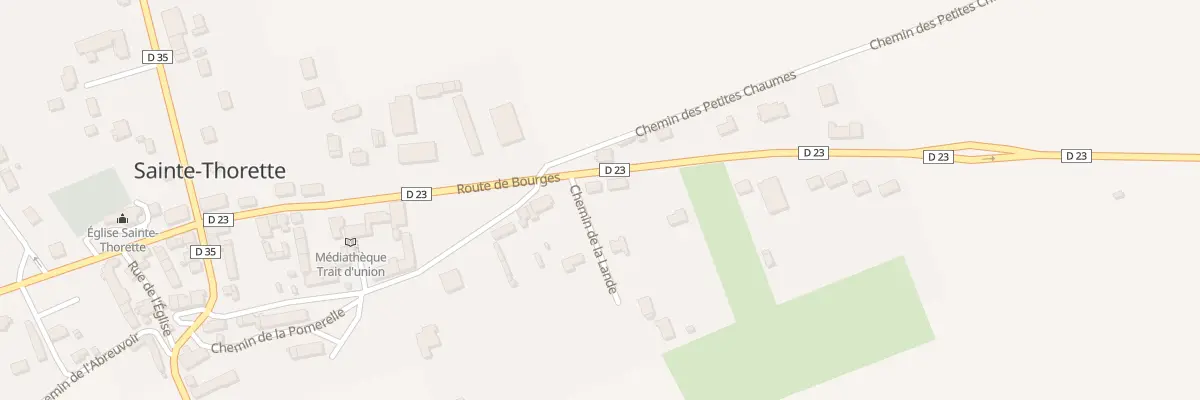 Plan du 22 Rte de Bourges à Sainte-Thorette