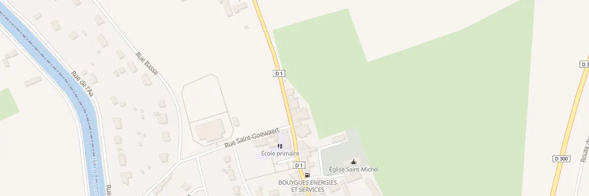 Plan du 22 Rte de Bourbourg à Holque