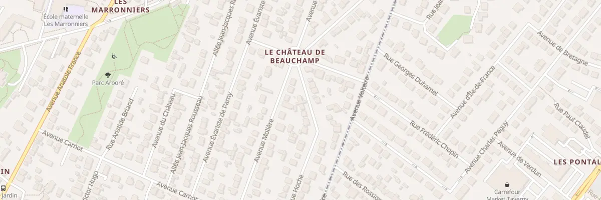 Plan du 55 Av Hoche à Beauchamp