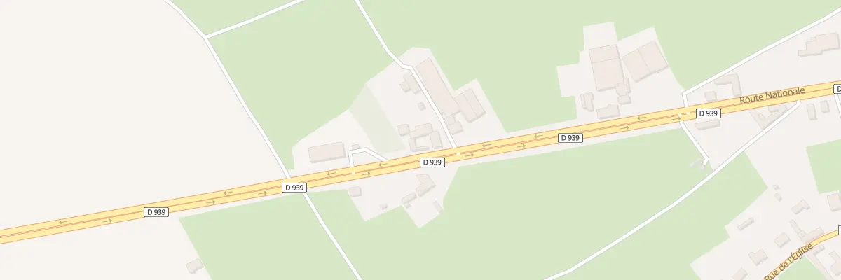 Plan du 14 Rte Nationale à Humières