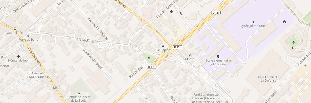 Plan du 35 Rue Sadi Carnot à Nanterre