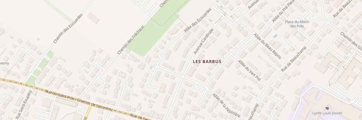 Plan du 33 Av Cardinale à Taverny