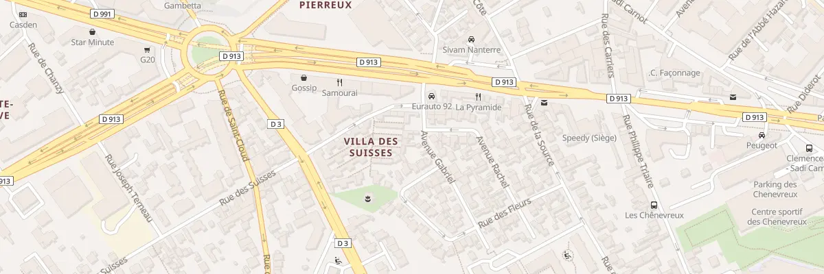 Plan du 8 Av Gabriel à Nanterre