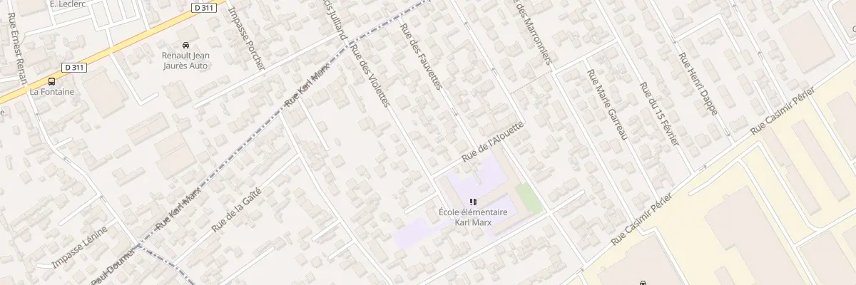 Plan du 6 Rue des Violettes à Bezons