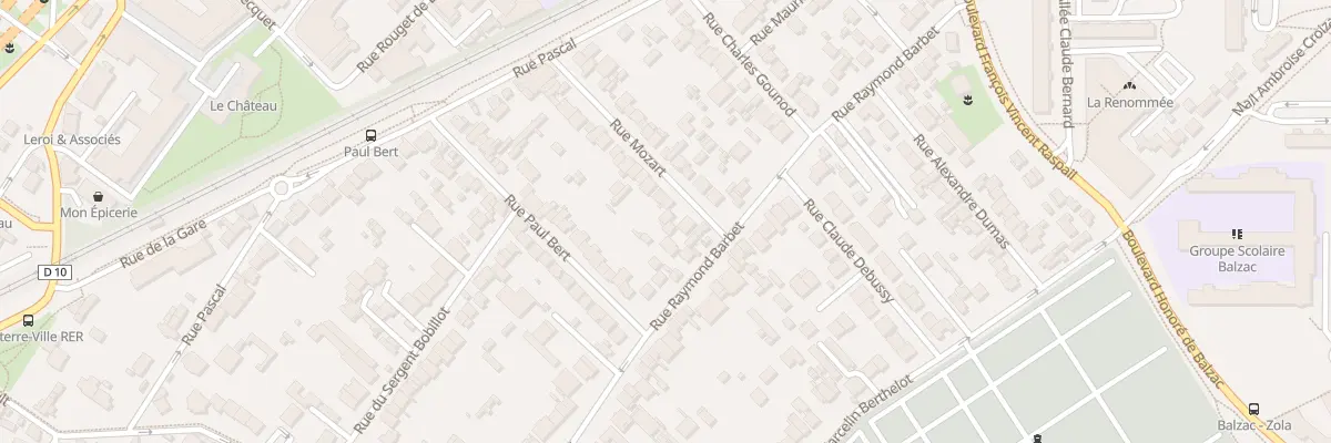 Plan du 7 Rue Mozart à Nanterre