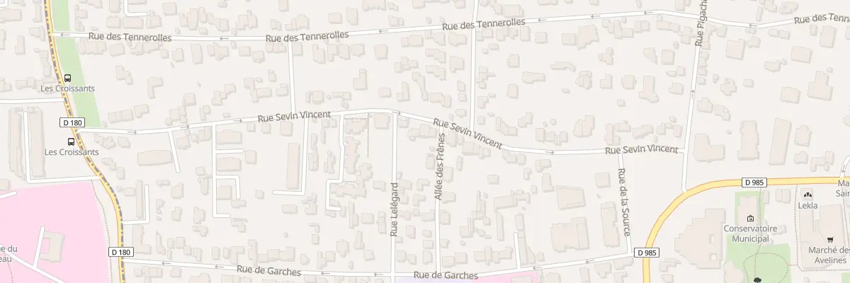 Plan du 45 Rue Sevin Vincent à Saint-Cloud