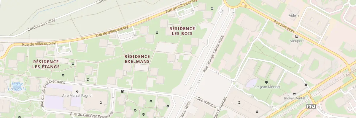 Plan du 15 Rue Grange Dame Rose à Vélizy-Villacoublay