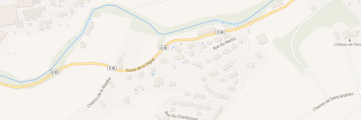 Plan de Rte de la Digne à Limoux
