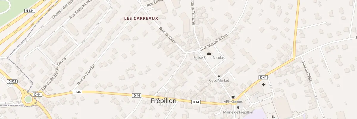 Plan du 2 Rue d’Oradour à Frépillon