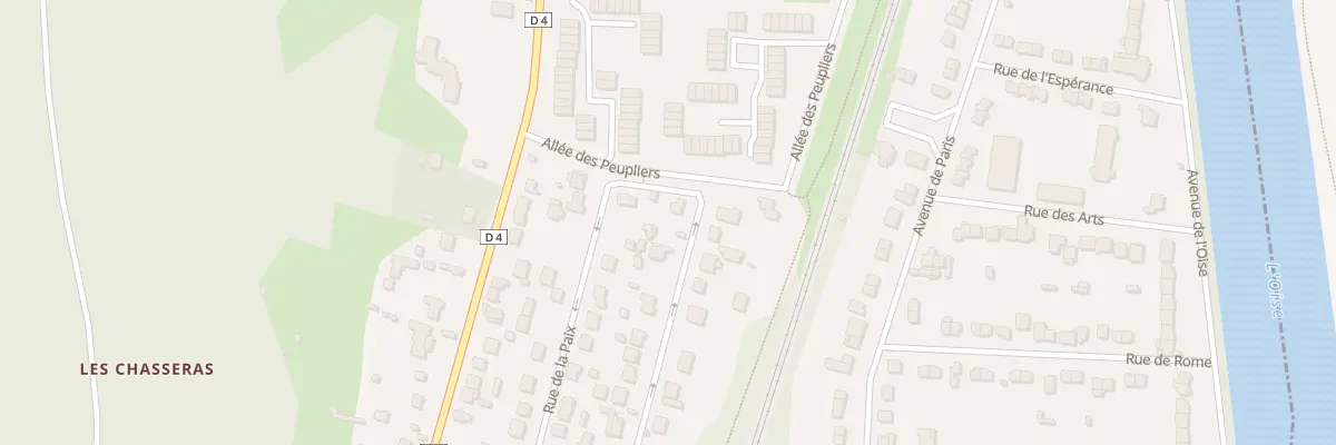 Plan du 20B Rue de la Paix à Parmain