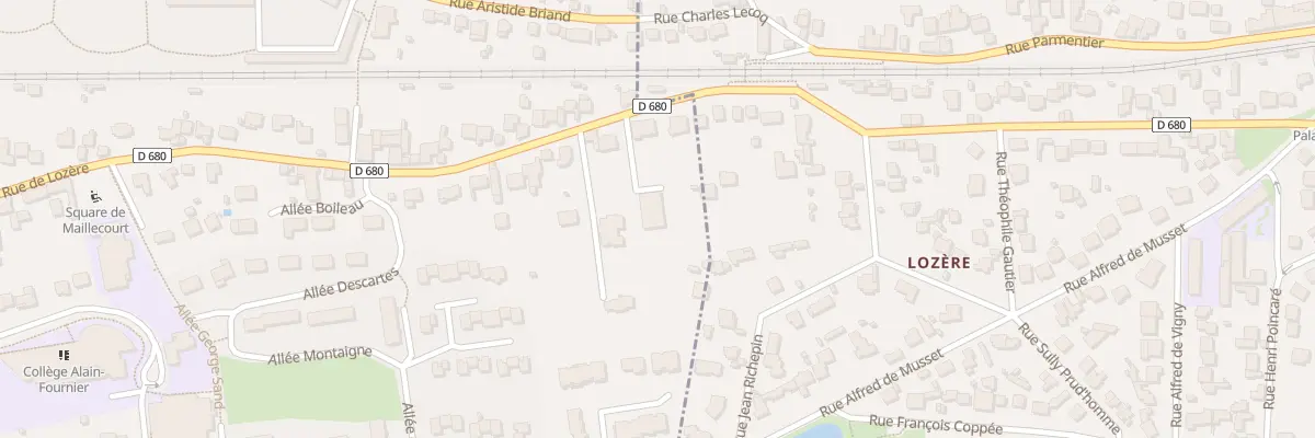 Plan du 98B Rue de Lozère à Orsay
