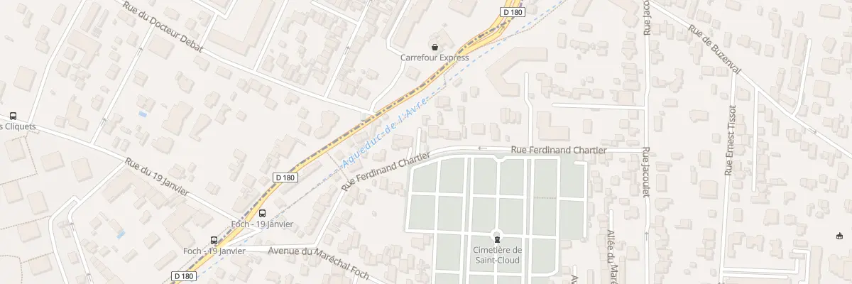 Plan du 36 Rue Ferdinand Chartier à Saint-Cloud