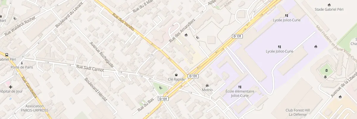 Plan du 21 Rue des Venêts à Nanterre