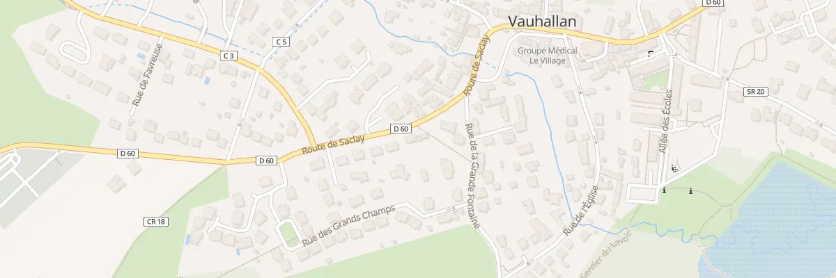 Plan du 7B Rte de Saclay à Vauhallan