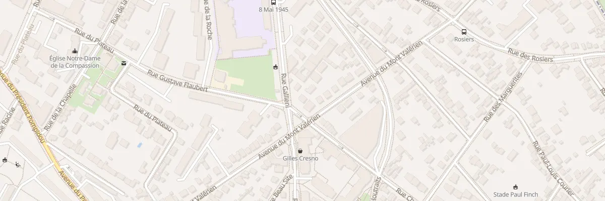 Plan du 1 Rue Chateaubriand à Rueil-Malmaison