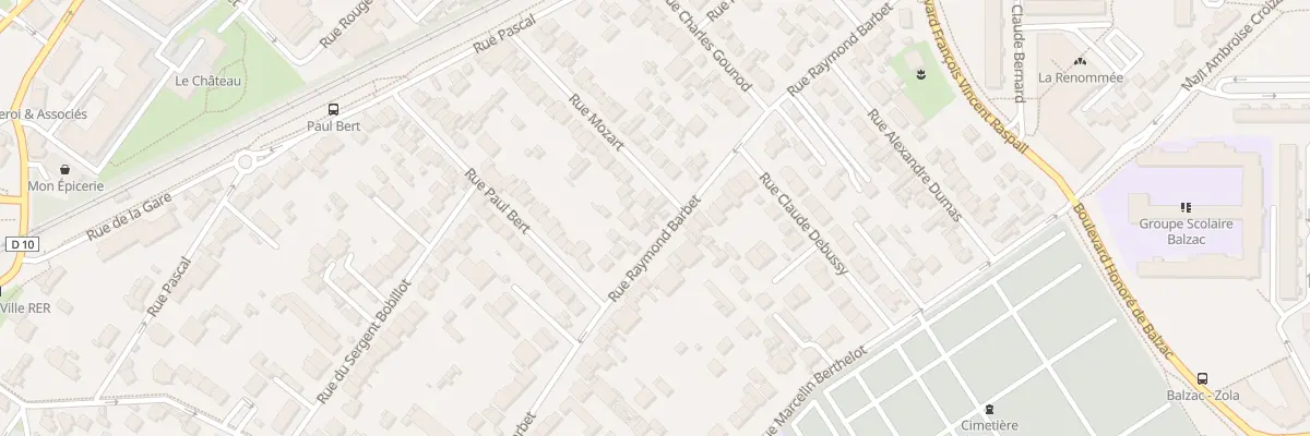 Plan du 123 Rue Raymond Barbet à Nanterre