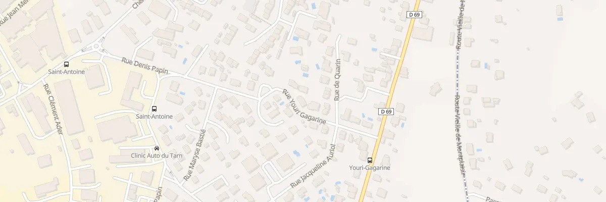 Plan du 8 Rue Youri Gagarine à Saint-Juéry