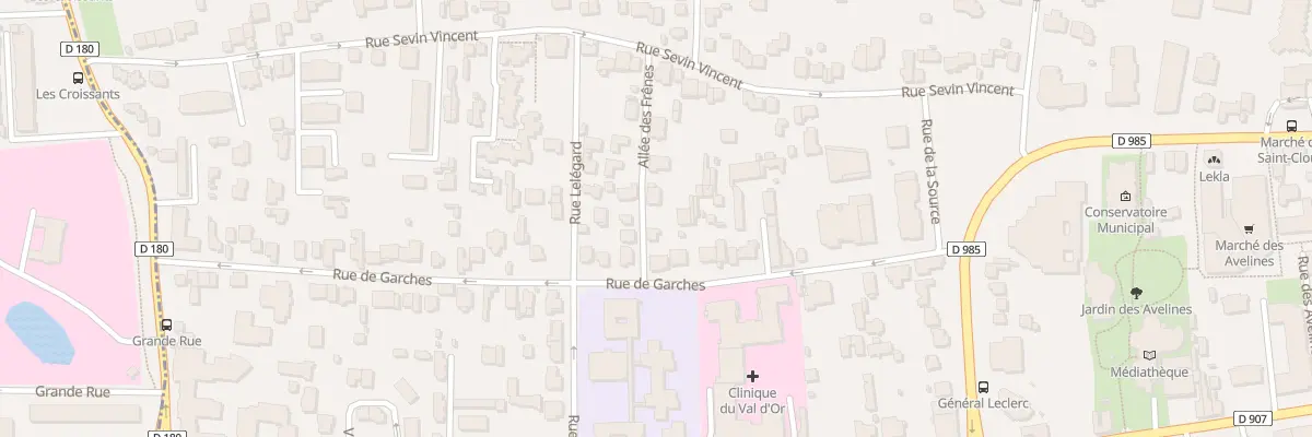 Plan du 4 All des Roses à Saint-Cloud