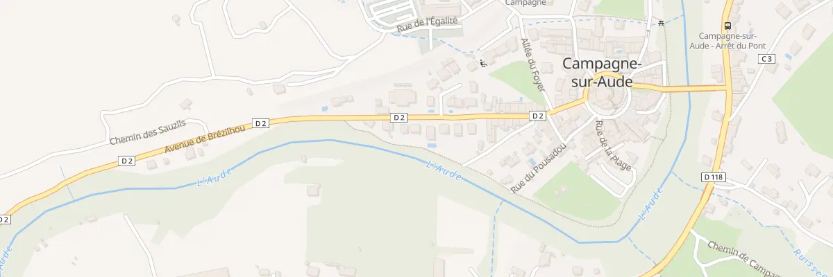 Plan du 298 Av de Brézilhou à Campagne-sur-Aude