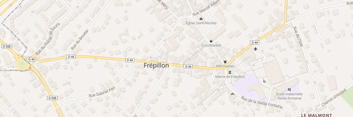 Plan du 26 Rue de la République à Frépillon