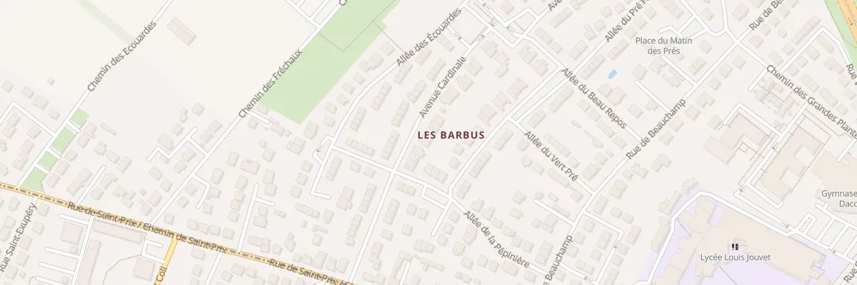 Plan du 26 Av Cardinale à Taverny
