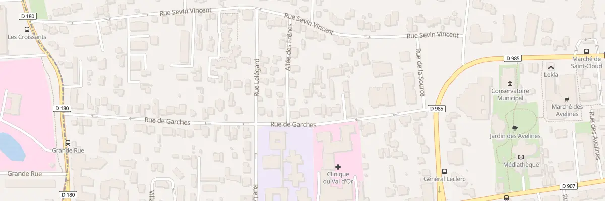 Plan du 34 Rue de Garches à Saint-Cloud