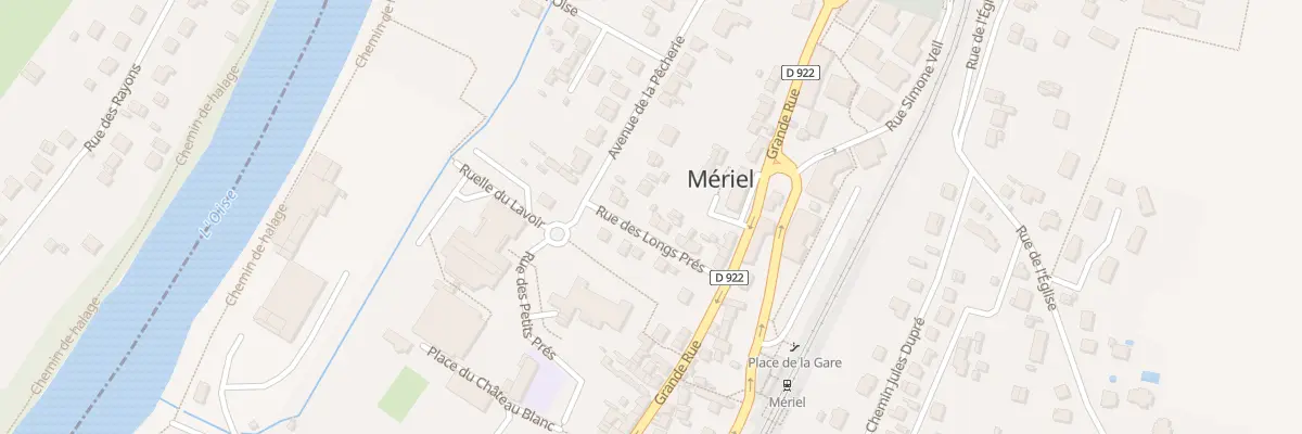 Plan du 3 Rue des Longs Prés à Mériel