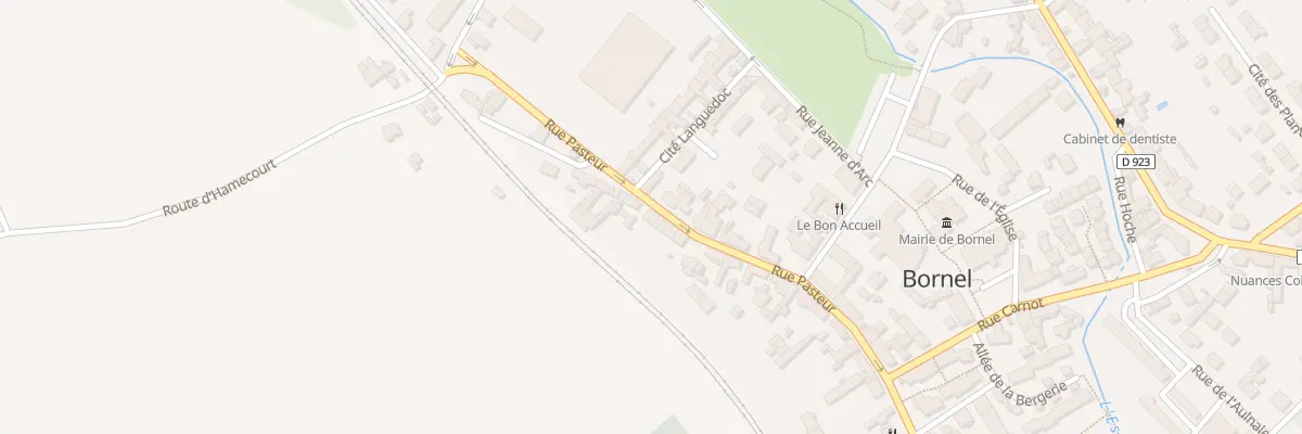 Plan du 16 Rue Pasteur à Bornel