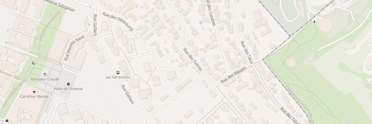 Plan du 40 Rue des Tartres à Rueil-Malmaison