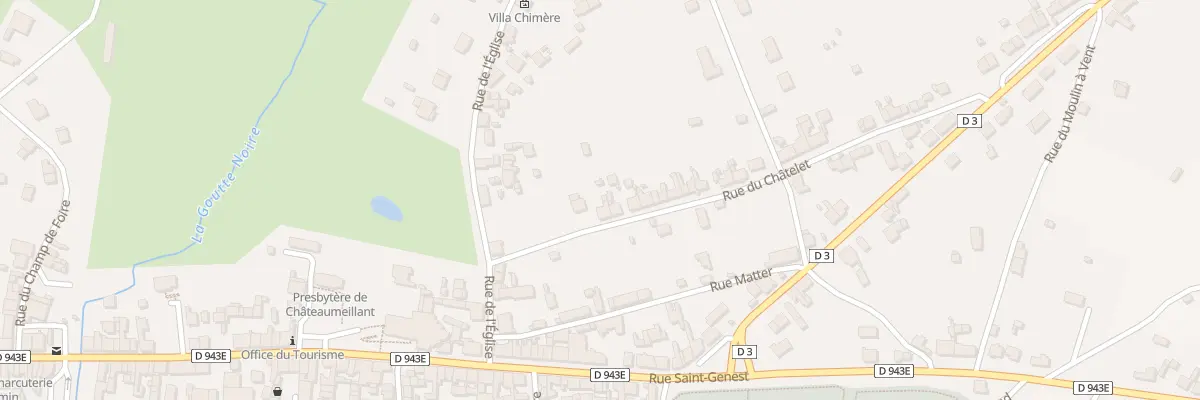 Plan du 3 Rue du Chatelet à Châteaumeillant