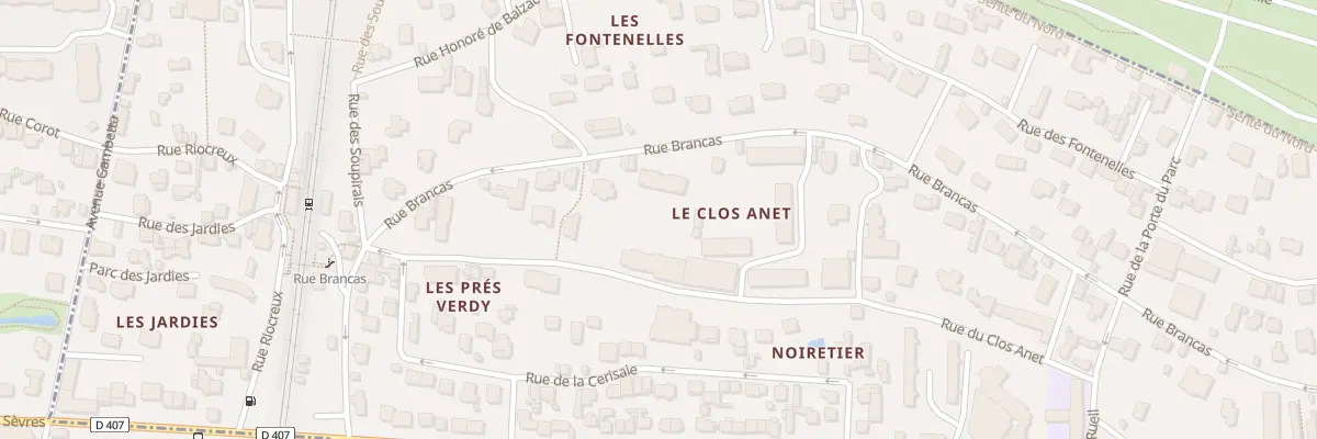 Plan du 111 Rue Brancas à Sèvres