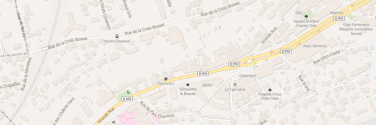 Plan du 154 Grande Rue à Sèvres