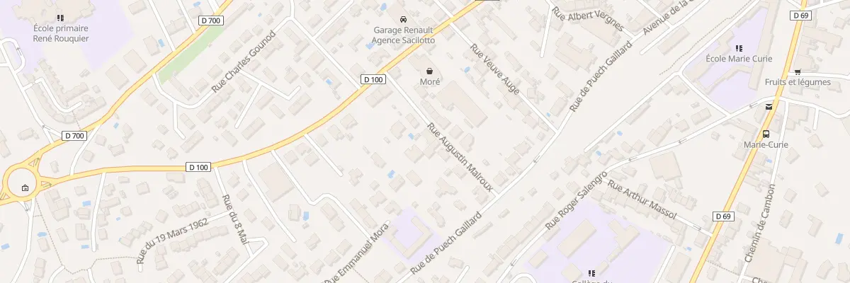Plan du 10 Rue Augustin Malroux à Saint-Juéry