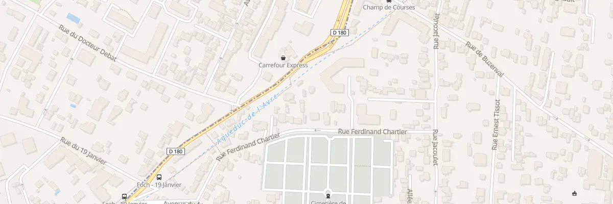 Plan du 28 Rue Ferdinand Chartier à Saint-Cloud