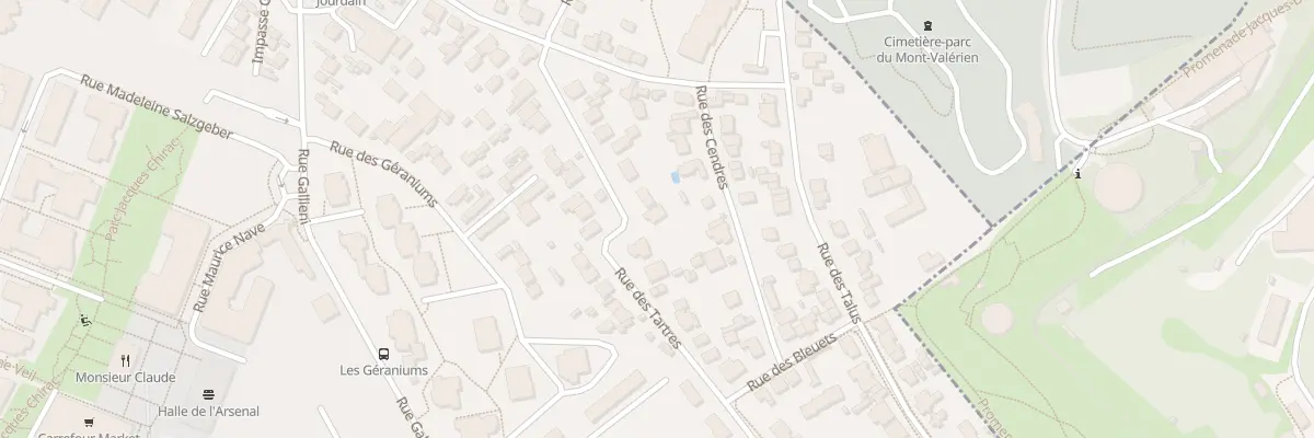 Plan du 25 Rue des Tartres à Rueil-Malmaison