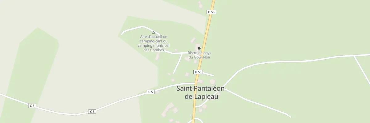 Plan du 12 Au Bourg à Saint-Pantaléon-de-Lapleau