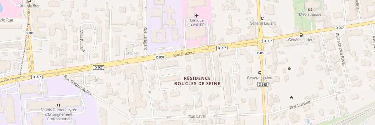 Plan du 7 Rue Pasteur à Saint-Cloud
