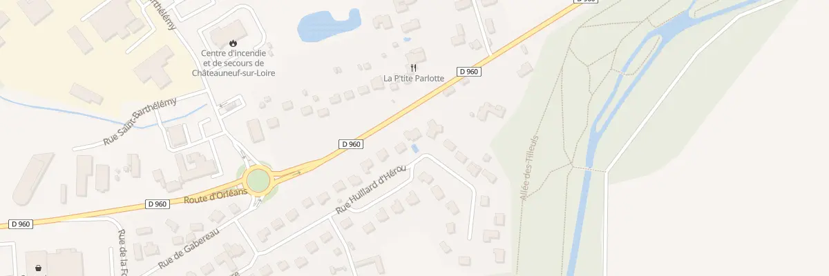 Plan du 21 Rue Huillard d’Herou à Châteauneuf-sur-Loire