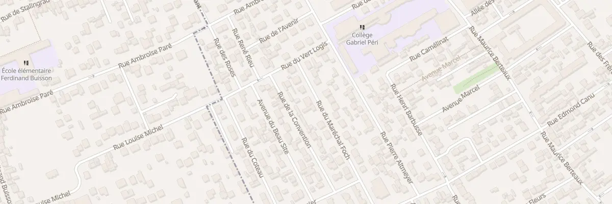 Plan du 23 Rue du Maréchal Foch à Bezons
