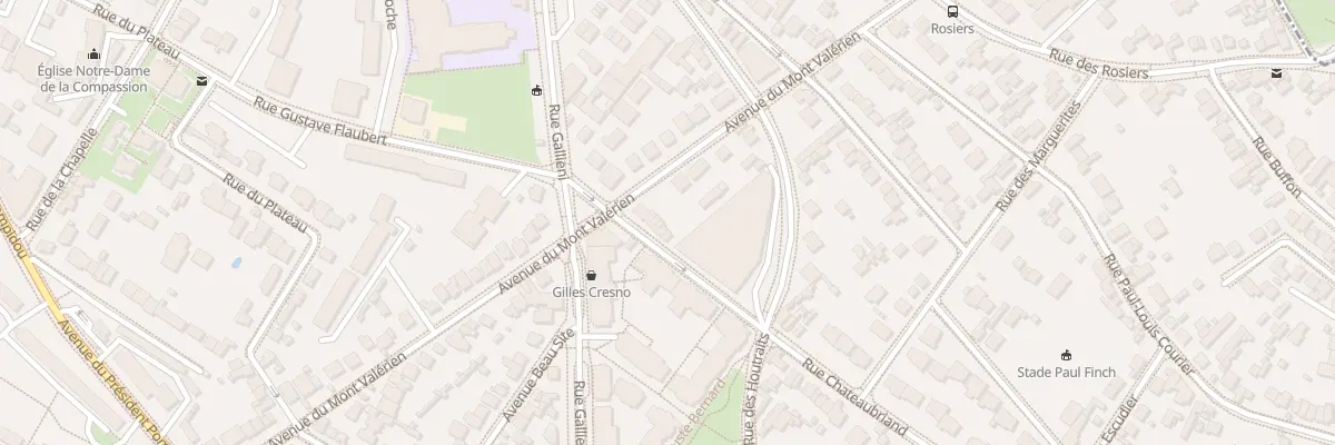 Plan du 15 Rue Chateaubriand à Rueil-Malmaison