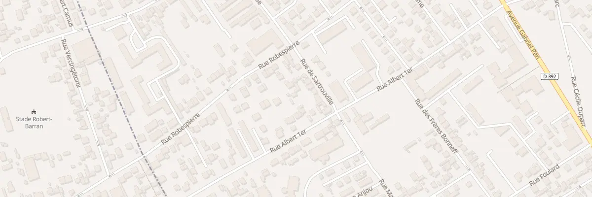 Plan du 42 Rue Albert 1er à Bezons