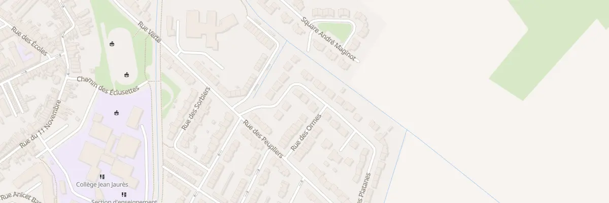Plan du 27 Rue des Platanes à Bourbourg