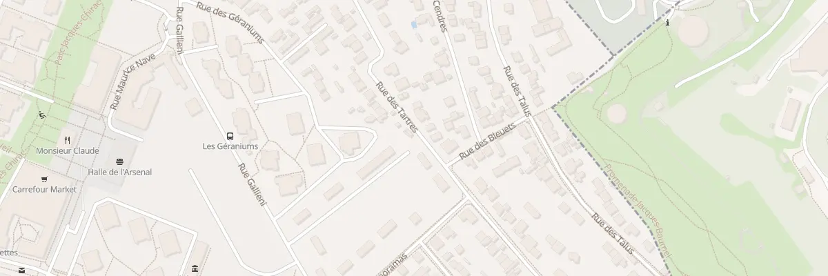Plan du 50 Rue des Tartres à Rueil-Malmaison