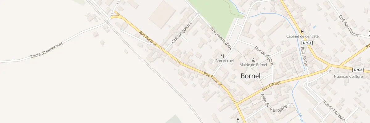 Plan du 9 Rue Pasteur à Bornel